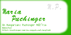 maria puchinger business card